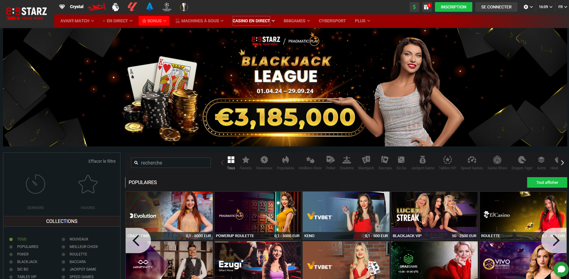 888Starz bonus pour les clients fidèles du bookmaker