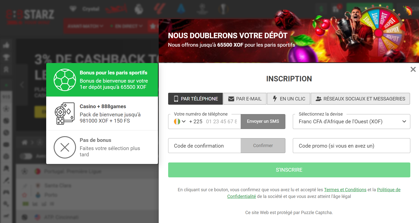 Les opportunités disponibles après 888 Starz login au Sénégal